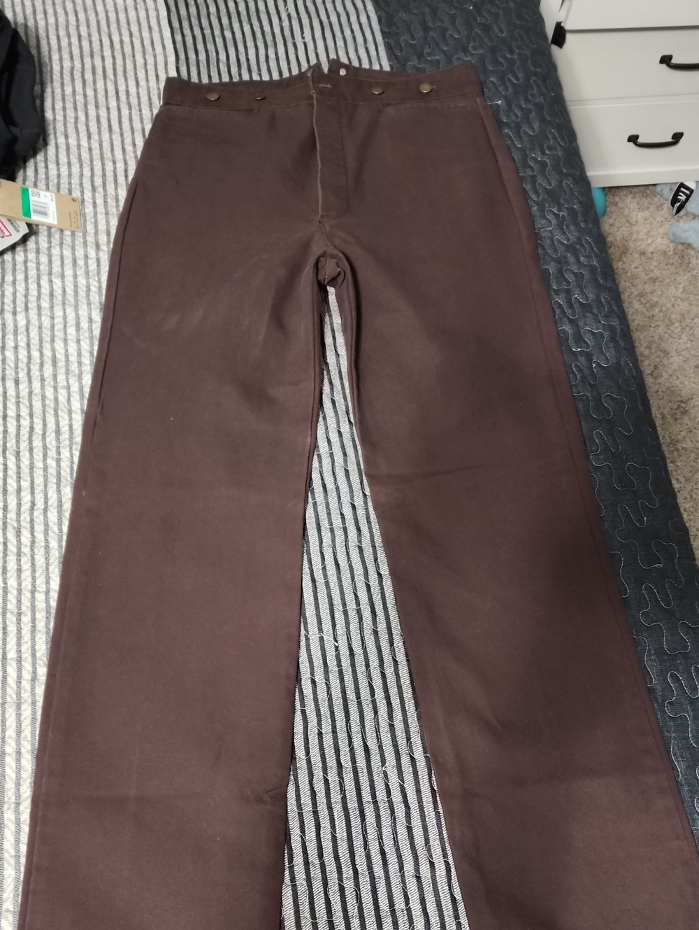 Scully Men's Brown Straight-Leg Chinos
